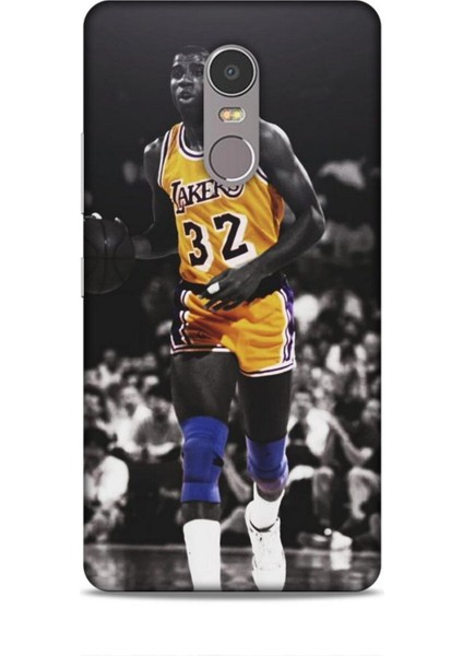 Lenovo K6 Note Kılıf Basketbolcular 20 Lakers 32 Renkli Kılıf