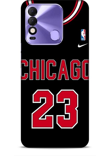 Tecno Spark 8c Kılıf Basketbolcular 1 Chicago 23 Siyah Telefon Kılıfı