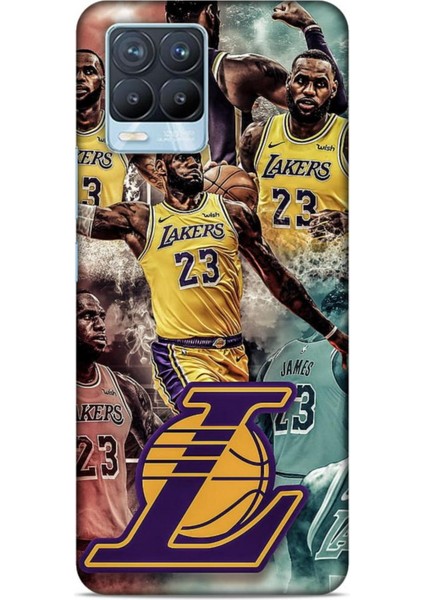 Realme 8 Pro Kılıf Basketbolcular 17 Lebron 23 Lakers Yumuşak Kılıf