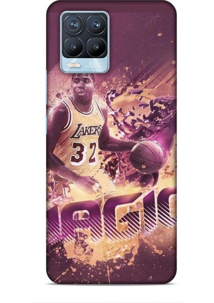 Realme 8 Pro Kılıf Basketbolcular 21 Magic Johnson Darbe Önleyici Kapak