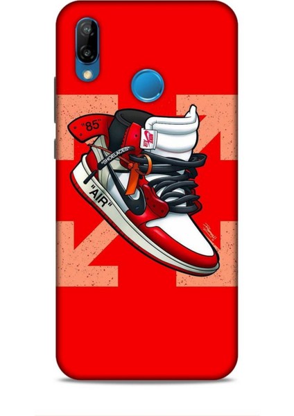Huawei P20 Lite Kılıf Basketbolcular 2 Air 85 Kırmızı Kapak
