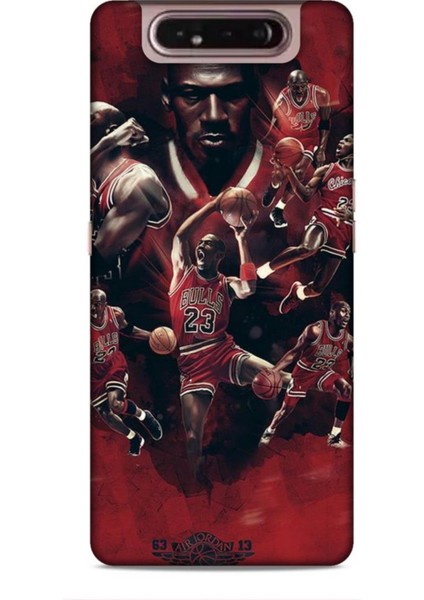 Samsung Galaxy A80 Kılıf Basketbolcular 12 Bulls 23 Tasarım Kılıf