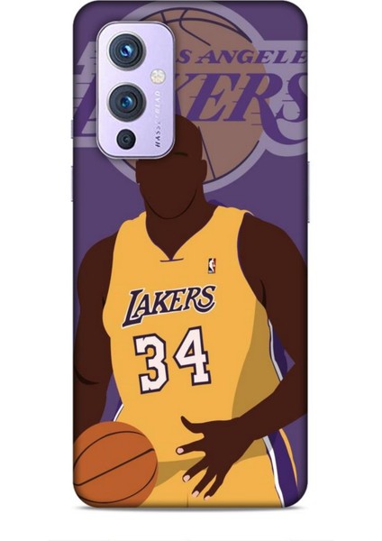 Oneplus 9 Kılıf Basketbolcular 24 Lakers Kahverengi Darbe Emici Kılıf