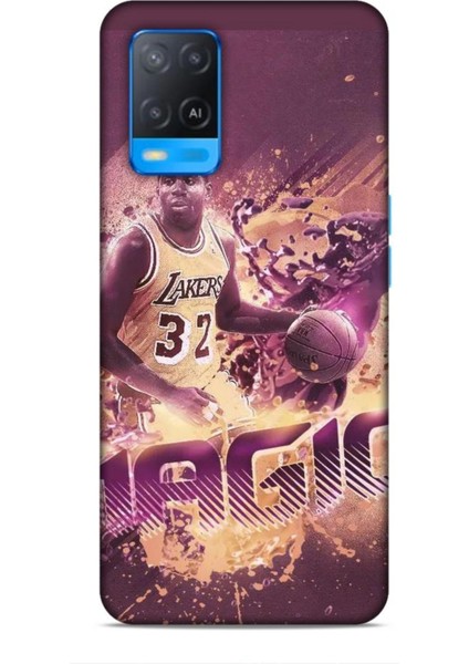 Oppo A54 Kılıf Basketbolcular 21 Magic Johnson Darbe Önleyici Kapak