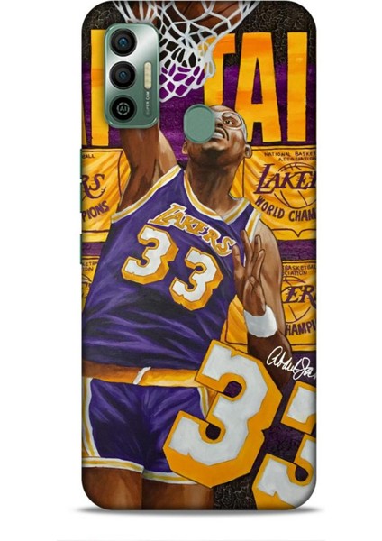 Tecno Spark 7t Kılıf Basketbolcular 23 Lakers 33 Jabbar Telefon Kabı
