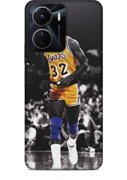 Vivo Y16 Kılıf Basketbolcular 20 Lakers 32 Renkli Kılıf