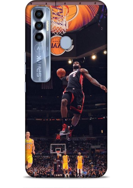 Tecno Spark 7 Pro Kılıf Basketbolcular 16 Lebron James Hediyelik Kılıf