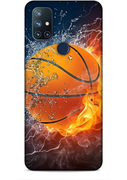 Oneplus Nord N10 5g Kılıf Basketbolcular 30 Basketbol Topu Kenarları Şeffaf Kapak