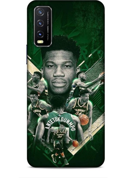 Vivo Y20 Kılıf Basketbolcular 15 Antetokounmpo Kalın Silikon