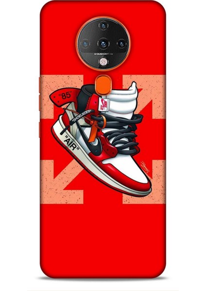 Tecno Spark 6 Go Kılıf Basketbolcular 2 Air 85 Kırmızı Kapak