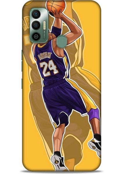 Tecno Spark 7t Kılıf Basketbolcular 9 Kobe Bryant 24 Mor Uv Kılıf