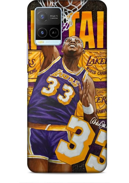 Vivo Y33T Kılıf Basketbolcular 23 Lakers 33 Jabbar Telefon Kabı