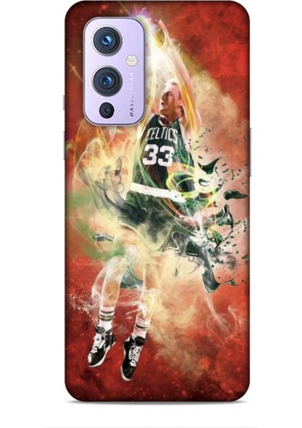 Oneplus 9 Kılıf Basketbolcular 29 Larry Joe Bird Turuncu Leke Tutmaz Kapak