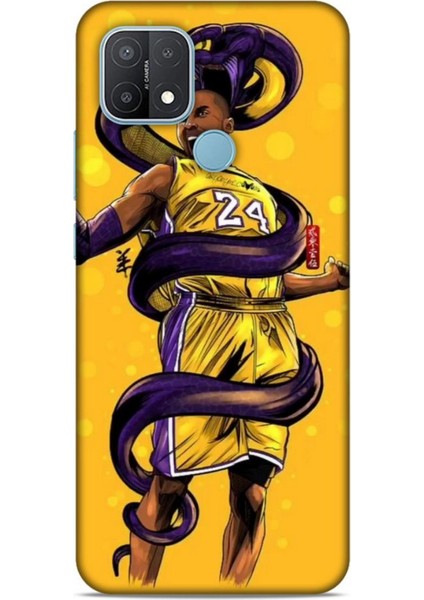 Oppo A15 Kılıf Basketbolcular 6 Kobe 24 Sarı Koruyucu Kapak
