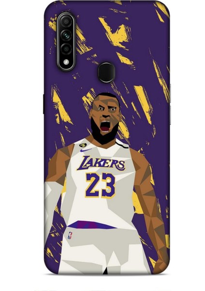 Oppo A31 Kılıf Basketbolcular 18 Lebron James Nba Parlak Kılıf