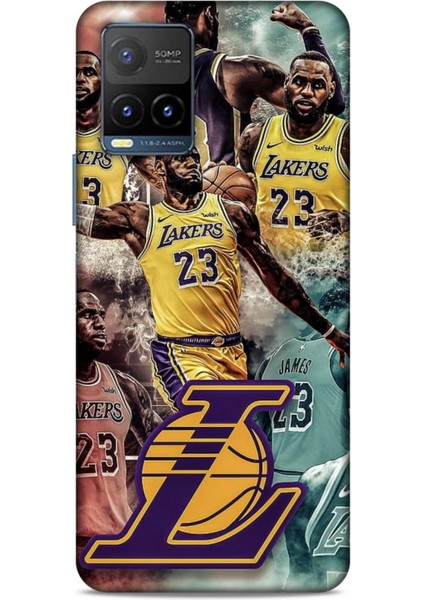 Vivo Y33S Kılıf Basketbolcular 17 Lebron 23 Lakers Yumuşak Kılıf