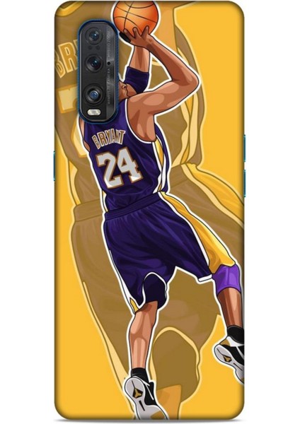 Oppo Find X2 Kılıf Basketbolcular 9 Kobe Bryant 24 Mor Uv Kılıf
