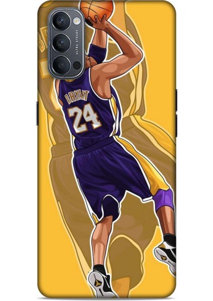 Oppo Reno 4 Kılıf Basketbolcular 9 Kobe Bryant 24 Mor Uv Kılıf