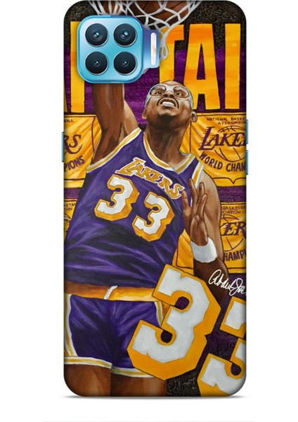 Oppo Reno 4 Lite Kılıf Basketbolcular 23 Lakers 33 Jabbar Telefon Kabı