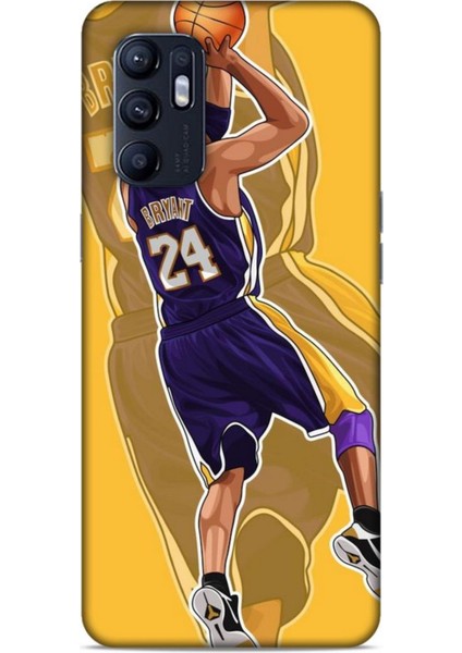Oppo Reno 6 Kılıf Basketbolcular 9 Kobe Bryant 24 Mor Uv Kılıf