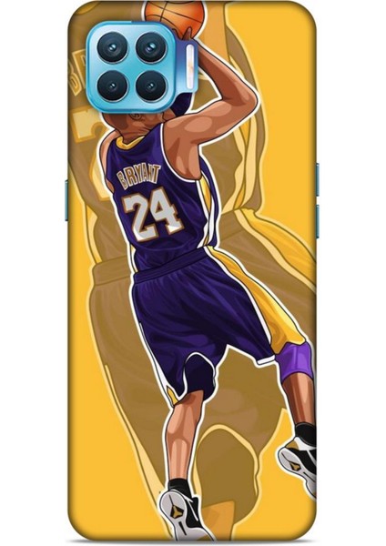 Oppo Reno 4 Lite Kılıf Basketbolcular 9 Kobe Bryant 24 Mor Uv Kılıf