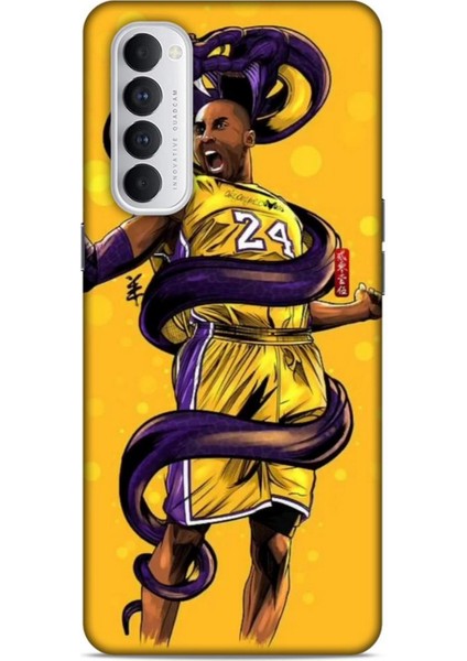Oppo Reno 4 Pro Kılıf Basketbolcular 6 Kobe 24 Sarı Koruyucu Kapak