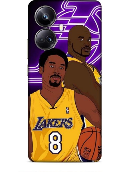 Realme 10 Pro Plus Kılıf Basketbolcular 25 Kobe Soyulmayan Kılıf