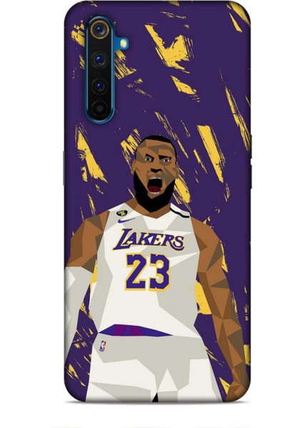 Realme 6 Pro Kılıf Basketbolcular 18 Lebron James Nba Parlak Kılıf