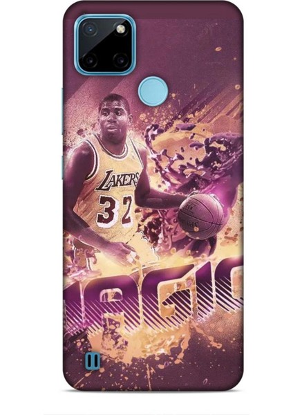 Realme C21Y Kılıf Basketbolcular 21 Magic Johnson Darbe Önleyici Kapak