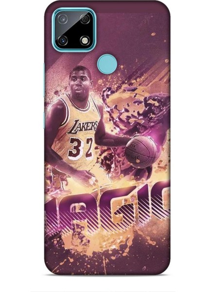 Realme C25 Kılıf Basketbolcular 21 Magic Johnson Darbe Önleyici Kapak