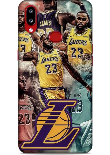 Samsung Galaxy A10S Kılıf Basketbolcular 17 Lebron 23 Lakers Yumuşak Kılıf