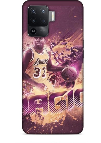 Oppo Reno 5 Lite Kılıf Basketbolcular 21 Magic Johnson Darbe Önleyici Kapak