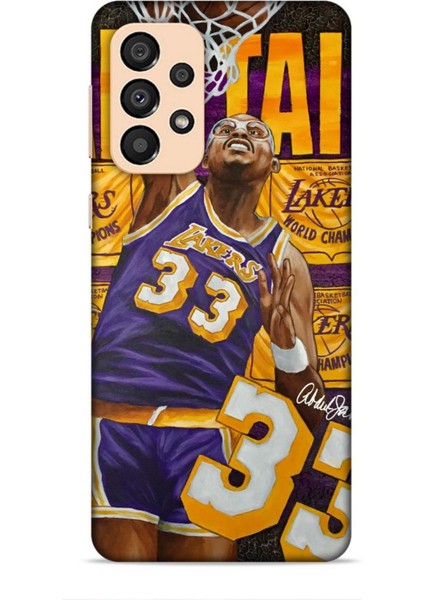 Samsung Galaxy A34 5g Kılıf Basketbolcular 23 Lakers 33 Jabbar Telefon Kabı