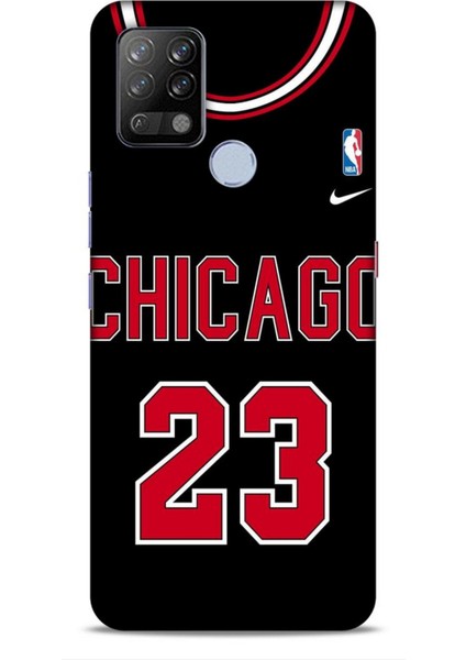 Tecno Pova Kılıf Basketbolcular 1 Chicago 23 Siyah Telefon Kılıfı