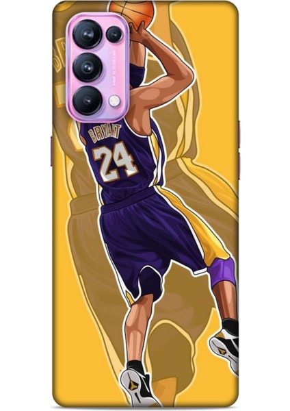 Oppo Reno 5 Pro Kılıf Basketbolcular 9 Kobe Bryant 24 Mor Uv Kılıf