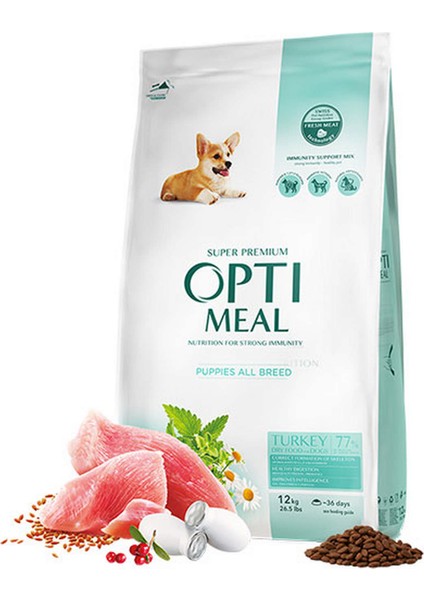 Süper Premium Hindili Her Irk Yavru Köpek Maması 12 kg 276097