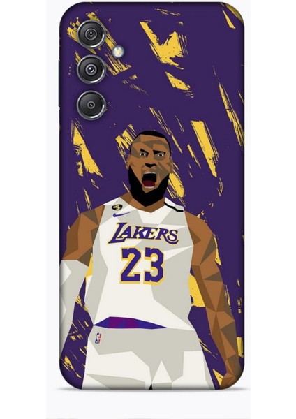 Samsung Galaxy M34 5g Kılıf Basketbolcular 18 Lebron James Nba Parlak Kılıf