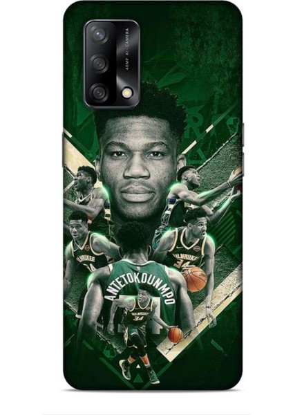 Oppo A74 Kılıf Basketbolcular 15 Antetokounmpo Kalın Silikon