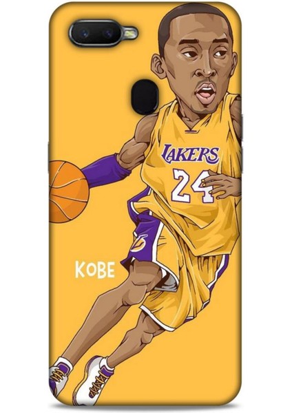 Oppo Ax7 Kılıf Basketbolcular 10 Laker 24 Mor Sarı Full Hd Kılıf