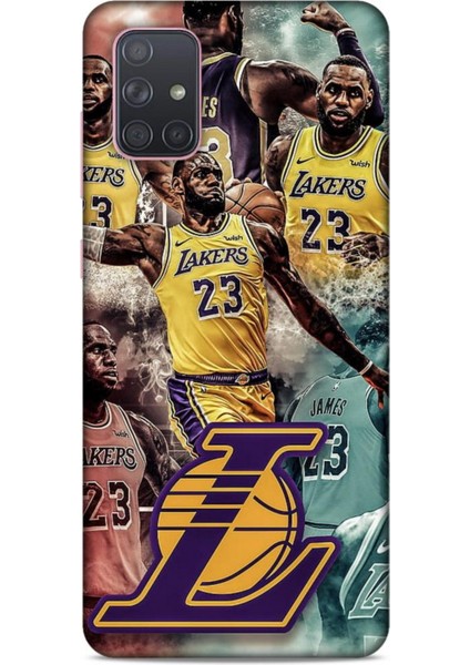 Samsung Galaxy A91 Kılıf Basketbolcular 17 Lebron 23 Lakers Yumuşak Kılıf