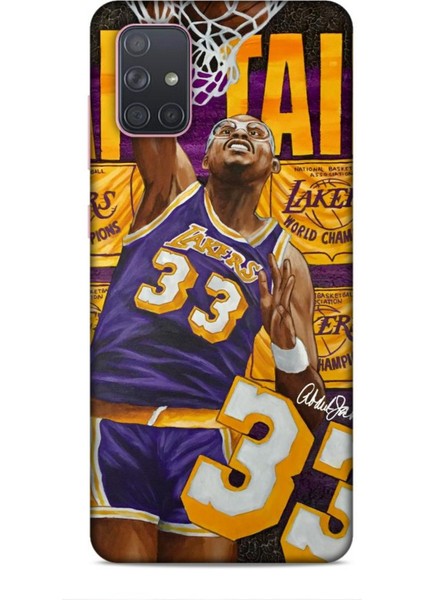 Samsung Galaxy A91 Kılıf Basketbolcular 23 Lakers 33 Jabbar Telefon Kabı