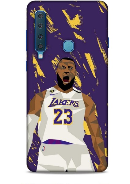Samsung Galaxy A9 2018 Kılıf Basketbolcular 18 Lebron James Nba Parlak Kılıf