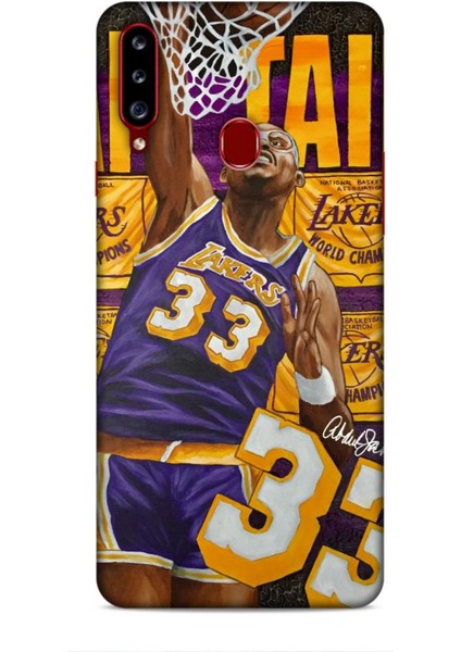 Samsung Galaxy A20S Kılıf Basketbolcular 23 Lakers 33 Jabbar Telefon Kabı
