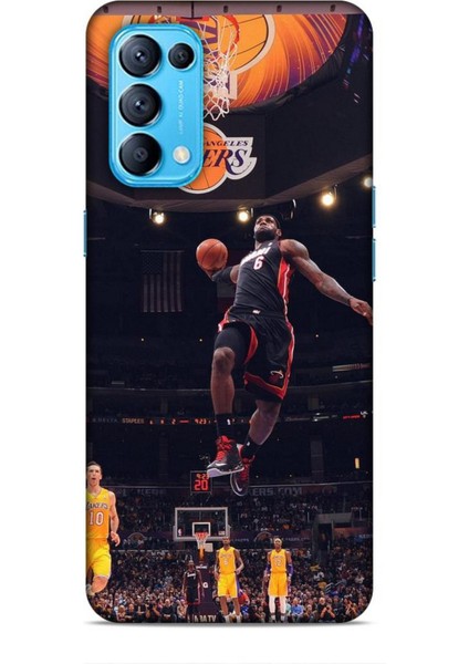 Oppo Reno 5 Kılıf Basketbolcular 16 Lebron James Hediyelik Kılıf