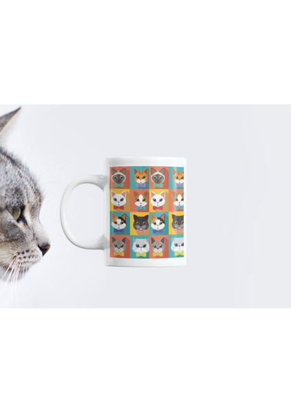 Kedicikler Cats Hediyelik Baskılı Kupa Bardak