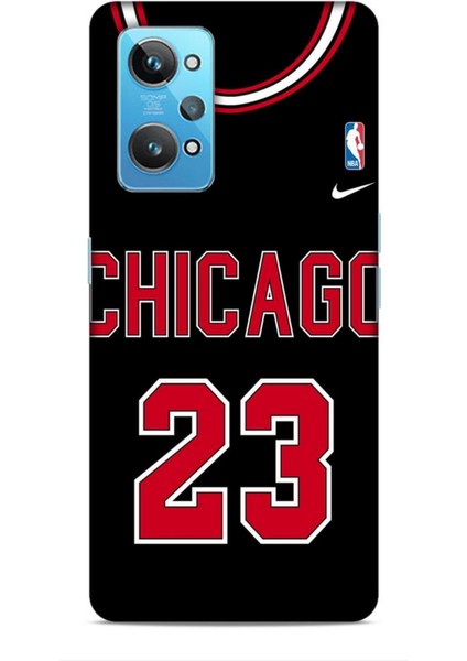 Realme Gt2 Kılıf Basketbolcular 1 Chicago 23 Siyah Telefon Kılıfı