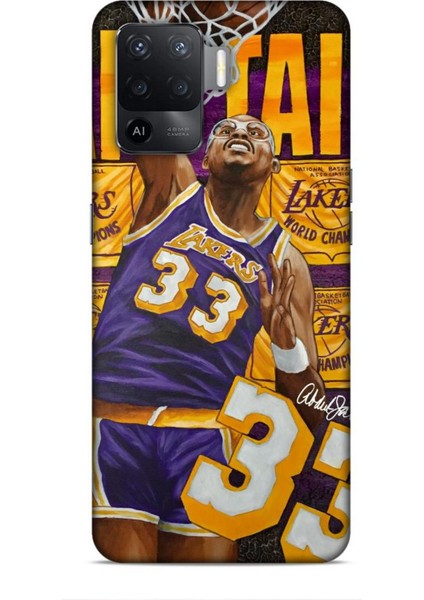 Oppo Reno 5 Lite Kılıf Basketbolcular 23 Lakers 33 Jabbar Telefon Kabı