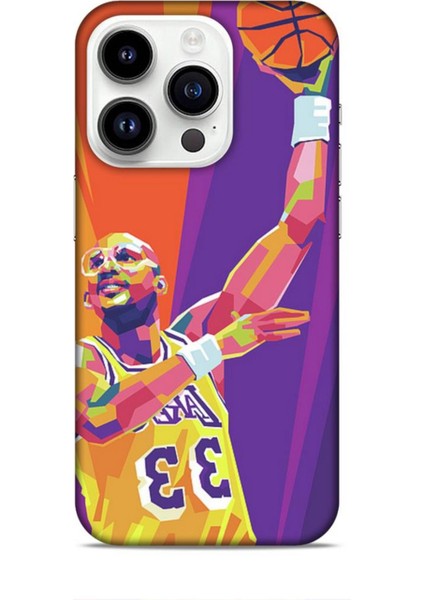 Apple iPhone 14 Pro Kılıf Basketbolcular 22 Kareem Abdul Jabbar Kap