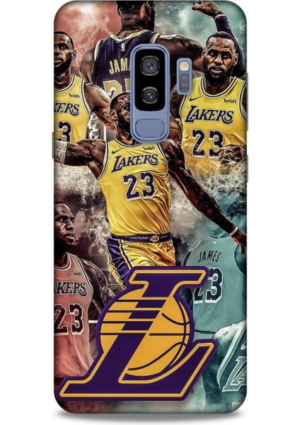 Samsung Galaxy S9 Plus Kılıf Basketbolcular 17 Lebron 23 Lakers Yumuşak Kılıf