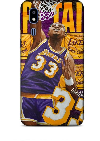 Samsung Galaxy A2 Core Kılıf Basketbolcular 23 Lakers 33 Jabbar Telefon Kabı